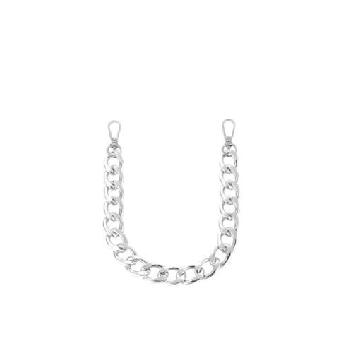 WDSBZNB Taschenkette 40 cm Dicke Kette, Ersatz-Taschengriffe, Schultergurt, DIY-Taschenteil-Zubehör(Silver) von WDSBZNB