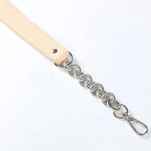 WDSBZNB Taschenkette Damen-Schultertaschengurte, Ersatz-Handtaschenketten, PU-Leder, Taschengurt, Lange Gürtel, Taschengriff, Schnalle, Geldbörsengurte(Khaki Silver) von WDSBZNB