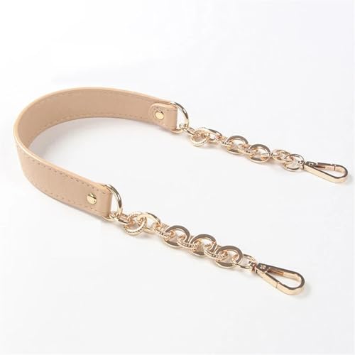WDSBZNB Taschenkette Damen-Schultertaschengurte, Ersatz-Handtaschenketten, PU-Leder, Taschengurt, Lange Gürtel, Taschengriff, Schnalle, Geldbörsengurte(Khaki golden) von WDSBZNB