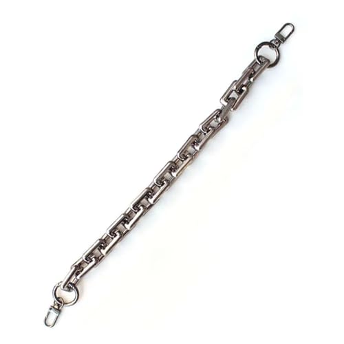 WDSBZNB Taschenkette Harz Ersatz Kette Abnehmbare Teile 30/40/50/60 cm Riemen Frauen Schulter Griff Quadratische Kette Frau Tasche Zubehör(Black,40cm) von WDSBZNB