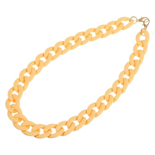 WDSBZNB Taschenkette Kunststoff-Taschenkette, Taschenriemen, Austauschbares, Abnehmbares Taschenzubehör, Bunte Damen-Harz-Kette Der Taschen-Geldbeutel-Kette(Yellow) von WDSBZNB