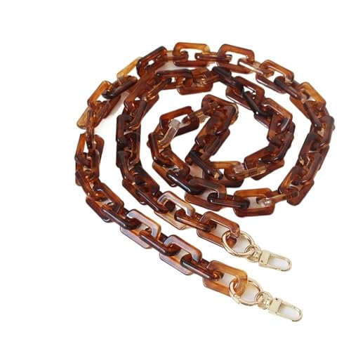 WDSBZNB Taschenkette Mode Frau Handtasche Zubehör Kette Harz Kette Riemen Frauen Kupplung Schulter Geldbörse Kette(Amber 120cm) von WDSBZNB