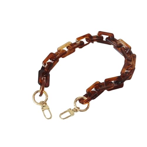 WDSBZNB Taschenkette Mode Frau Handtasche Zubehör Kette Harz Kette Riemen Frauen Kupplung Schulter Geldbörse Kette(Amber 45cm) von WDSBZNB