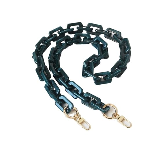 WDSBZNB Taschenkette Mode Frau Handtasche Zubehör Kette Harz Kette Riemen Frauen Kupplung Schulter Geldbörse Kette(Dark Blue 80cm) von WDSBZNB