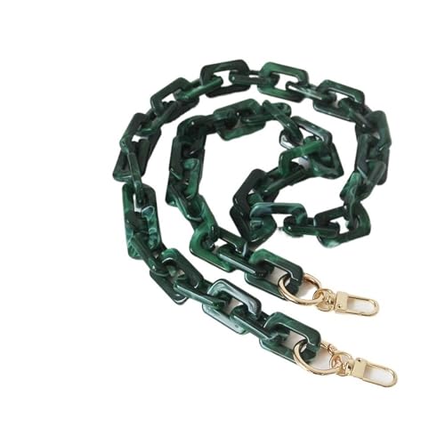 WDSBZNB Taschenkette Mode Frau Handtasche Zubehör Kette Harz Kette Riemen Frauen Kupplung Schulter Geldbörse Kette(Green 80cm) von WDSBZNB