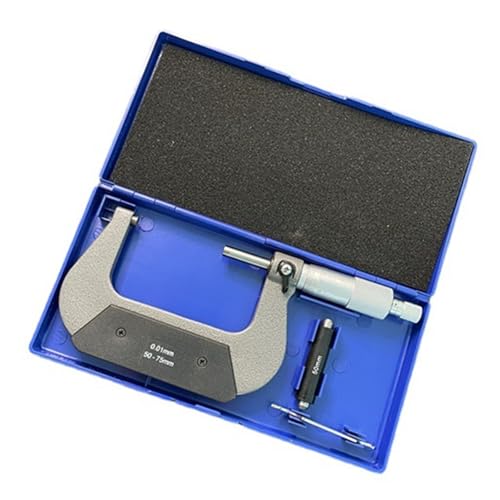 WDSOPK Digitaler Messschieber, Hochpräziser Außenmikrometer In Industriequalität, 0–25 Mm Spiralmikrometer Für Präzise, Wiederholbare Messungen（1-50-75Mm） von WDSOPK