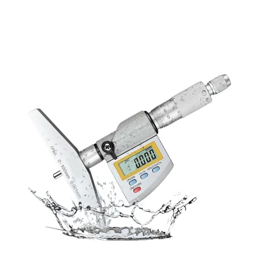 WDSOPK Digitaler Messschieber, Ip65 0–100 Mm, Digitaler Tiefenmikrometer Mit Austauschbarer Stange, Auflösung 0,001 Mm Für Präzise, Wiederholbare Messungen WDSOPK Digitaler Messschieber, Ip65 0–100 Mm, Digitaler Tiefenmikrometer Mit Austauschbarer Stange, Auflösung 0,001 Mm Für Präzise, Wiederholbare Messungen von WDSOPK