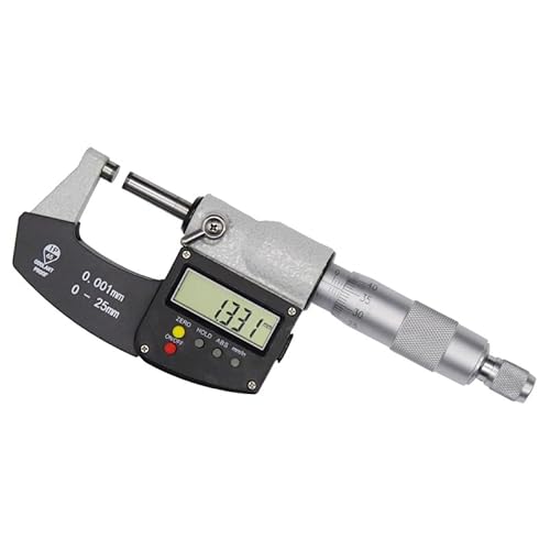 WDSOPK Digitaler Messschieber, Ip65 Außenmikrometer 0-25 Mm Digitaler Mikrometer Mit Großem Bildschirm Messschieber Messgerät Mikrometer Hartmetall 0,001 Mm Messwerkzeuge Für Pr（0-25Mm-1） von WDSOPK