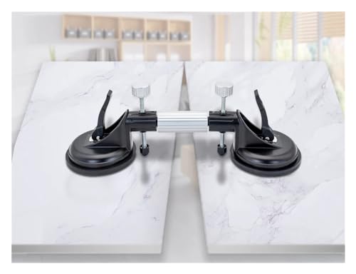 WDSOPK Fugensetzer, 6 Zoll, Verstellbarer Fugensetzer, Fliesen-Saugnapf, Nivellierung, Professionelles Arbeitsplatten-Installationswerkzeug Für Stein, Marmor, Platten, Glas, LAN（Blu-2Pcs） von WDSOPK