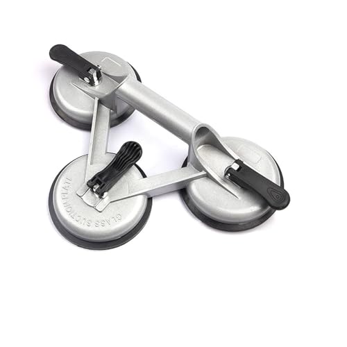 WDSOPK Fugensetzer, Vakuum-Saugnapf, Glasheber, Saugplatte Für Keramikfliesen, Horizontale Absaugung, 50–155 Kg, Fugensetzer, Bauwerkzeug, Langlebig, Langlebig（Three Claws 155Kg-1） von WDSOPK
