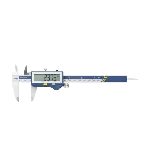 WDSOPK Mikrometer-Messschieber, Digitaler Kabelloser Messschieber, 150/200/300 Mm Digitaler Messschieber Aus Edelstahl Mit Großem Bildschirm, Digitaler Mikrometer-Messschieber, （0-150Mm-1） von WDSOPK