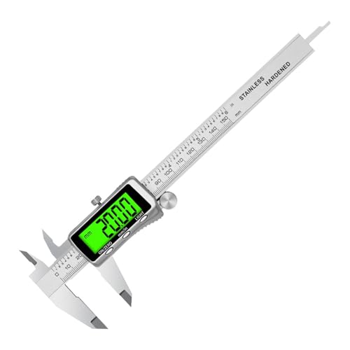 WDSOPK Mikrometer-Messschieber, Digitaler Messschieber, 150 Mm, 6 Zoll, Messwerkzeug, Edelstahl-Messschieber, Werksversorgung, Ip54, Wasserdicht, Wiederholbare Messungen WDSOPK Mikrometer-Messschieber, Digitaler Messschieber, 150 Mm, 6 Zoll, Messwerkzeug, Edelstahl-Messschieber, Werksversorgung, Ip54, Wasserdicht, Wiederholbare Messungen von WDSOPK