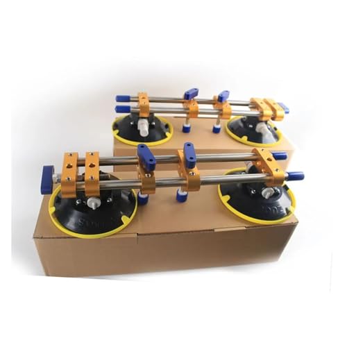 WDSOPK Nahtsetzer, 2 Stück/Set, Steinnahtsetzer Mit 6-Zoll-Vakuum-Saugnäpfen Zum Verbinden Von Granit, Nahtlose Gummi-Vakuum-Nivellierwerkzeuge, Langlebig, Langlebig（Carton Box Suit-1） von WDSOPK