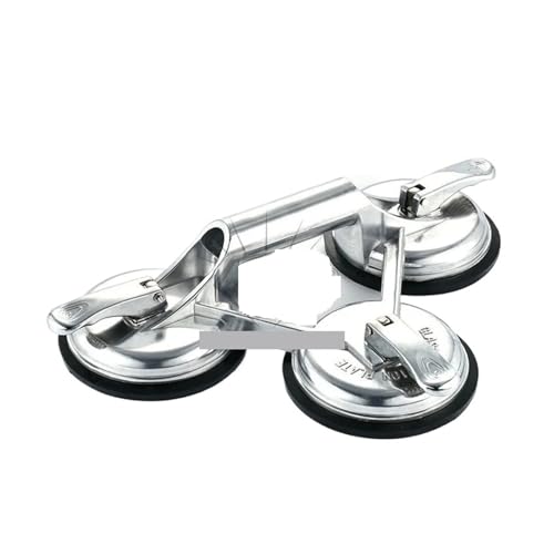 WDSOPK Nahtsetzer, 5 Zoll, 123 Mm, Vakuum-Saugnapf Für Porzellanfliesen, Glasheber, Keramik, Aluminium, 150 Kg Saugplatte, Nahtsetzer, Bewegungswerkzeug, Langlebig（Aluminum Alloy-01-1） von WDSOPK
