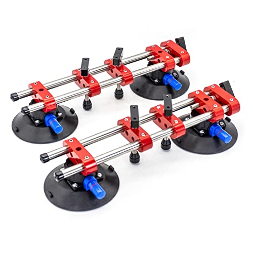WDSOPK Verstellbarer Fugensetzer Für Nahtlose Steine, 6-Zoll-Vakuum-Saugnapf-Setzer Zum Verbinden Und Nivellieren Von Nähten/Professionelle Arbeitsplatteninstallation Zum Nivell（2Pcs-6 Inch） von WDSOPK