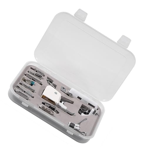 WDWDW 15-teiliger Nähfuß für das Set, langlebiges Metallzubehör-Set, ordentlich mit Box zu organisieren, guter Helfer für Näharbeiten WDWDW 15-teiliger Nähfuß für das Set, langlebiges Metallzubehör-Set, ordentlich mit Box zu organisieren, guter Helfer für Näharbeiten von WDWDW