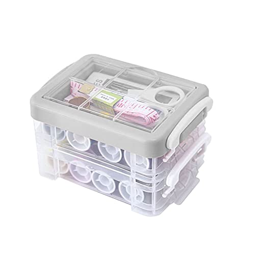 WDWDW 30-teiliges Nähkästchen-Set, Aufbewahrung von Nadeln und Fäden, Bastel-Organizer, tragbares Zubehör, für die tägliche Arbeit zu Hause oder selbstgemachte Kleidung von WDWDW