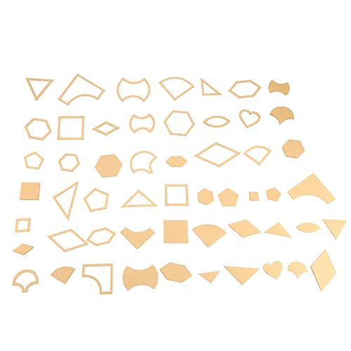 WDWDW 54-teiliges Bastelschablonen-Set aus transparentem Acryl für Leder, Werkzeug zum Quilten, Nähen, Basteln mit Schutzpapier WDWDW 54-teiliges Bastelschablonen-Set aus transparentem Acryl für Leder, Werkzeug zum Quilten, Nähen, Basteln mit Schutzpapier von WDWDW
