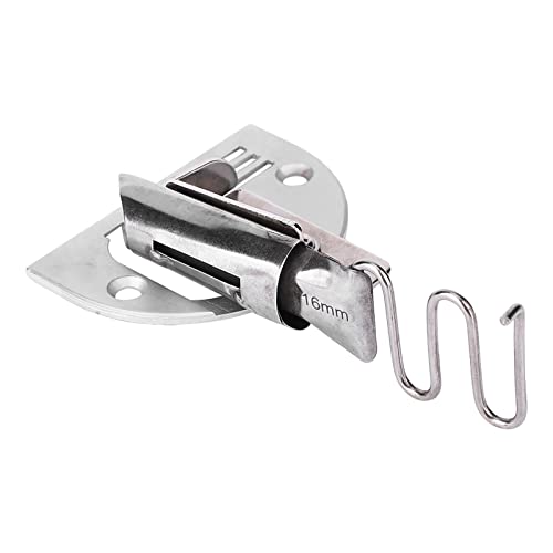 WDWDW Hemmer-Nähfuß, Overlock-Ordner für industrielle Nähmaschinen, Kurvenbindung mit doppeltem Faltwinkel-Set für Dickes Ledermaterial von WDWDW