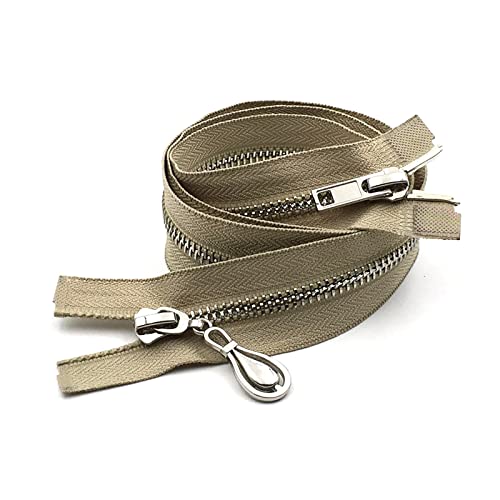WDWDW Spiralreißverschlüsse, offener Reißverschlussschieber, Doppelschieber für Jacken, Mäntel, DIY-Taschen, Kleidung, Nähzubehör von WDWDW