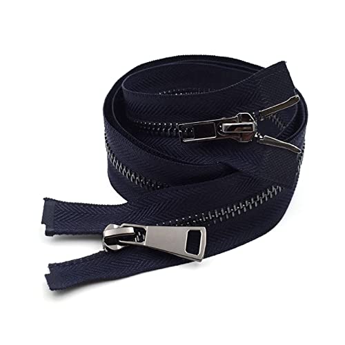 WDWDW Spiralreißverschlüsse, offener Reißverschlussschieber, Doppelschieber für Jacken, Mäntel, DIY-Taschen, Kleidung, Nähzubehör von WDWDW