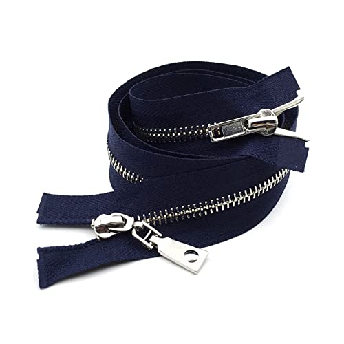 WDWDW Spiralreißverschlüsse, offener Reißverschlussschieber, Doppelschieber für Jacken, Mäntel, DIY-Taschen, Kleidung, Nähzubehör von WDWDW