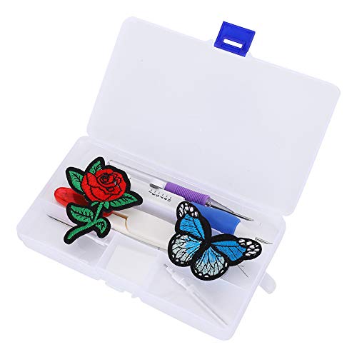 WDWDW Stanznadel-Set, Edelstahl-TPR-Griff, 3 Größen, Bastelset mit Blau, zum Sticken, Nähen, Kissen, Wandbehänge WDWDW Stanznadel-Set, Edelstahl-TPR-Griff, 3 Größen, Bastelset mit Blau, zum Sticken, Nähen, Kissen, Wandbehänge von WDWDW