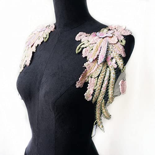 WDWDW Stickapplikation, Brautspitze, 2 Stück/Set, Engelsflügel, Nähen, Blumenkragen, Aufnäher für Hochzeit, Party, Kleid, Brautkleid, Kleidung, DIY, Basteln WDWDW Stickapplikation, Brautspitze, 2 Stück/Set, Engelsflügel, Nähen, Blumenkragen, Aufnäher für Hochzeit, Party, Kleid, Brautkleid, Kleidung, DIY, Basteln von WDWDW