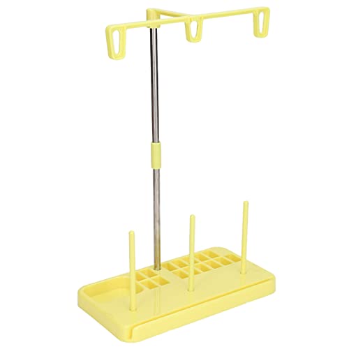 WDWDW Stickgarnhalter für 3 Spulen, 2 Sets Garnrollenhalter, abnehmbare Kunststoffbasis zum Nähen, Quilten von WDWDW