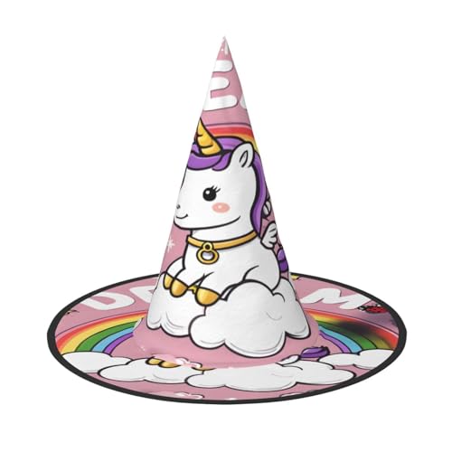 Halloween-Hexenhut, Weihnachtsmannmütze, Premium-Oxford-Gewebe, verstellbar, weich und bequem, für Partys, Karneval, Cosplay und Feiertagsveranstaltungen, 33 cm hoch, leicht, einfach zu tragen, 1 Halloween-Hexenhut, Weihnachtsmannmütze, Premium-Oxford-Gewebe, verstellbar, weich und bequem, für Partys, Karneval, Cosplay und Feiertagsveranstaltungen, 33 cm hoch, leicht, einfach zu tragen, 1 von WDXQHY