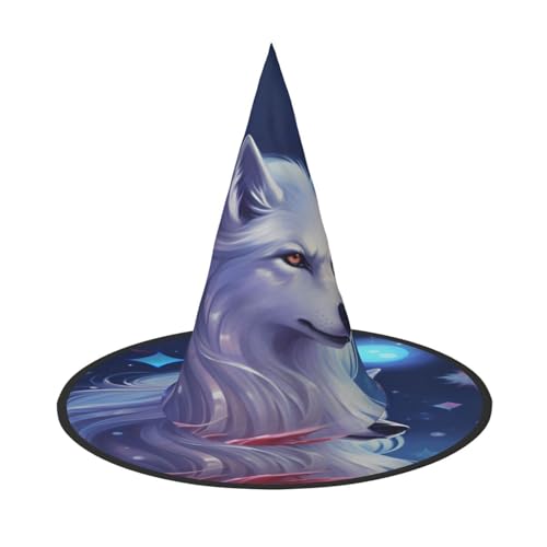 Halloween-Hexenhut, Weihnachtsmannmütze, Premium-Oxford-Gewebe, verstellbar, weich und bequem, für Partys, Karneval, Cosplay und Feiertagsveranstaltungen, 33 cm hoch, leicht, einfach zu tragen, 1 Halloween-Hexenhut, Weihnachtsmannmütze, Premium-Oxford-Gewebe, verstellbar, weich und bequem, für Partys, Karneval, Cosplay und Feiertagsveranstaltungen, 33 cm hoch, leicht, einfach zu tragen, 1 von WDXQHY