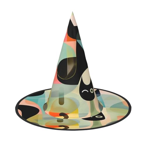 Halloween-Hexenhut, Weihnachtsmannmütze, Premium-Oxford-Gewebe, verstellbar, weich und bequem, für Partys, Karneval, Cosplay und Feiertagsveranstaltungen, 33 cm hoch, leicht, einfach zu tragen, 1 Halloween-Hexenhut, Weihnachtsmannmütze, Premium-Oxford-Gewebe, verstellbar, weich und bequem, für Partys, Karneval, Cosplay und Feiertagsveranstaltungen, 33 cm hoch, leicht, einfach zu tragen, 1 von WDXQHY