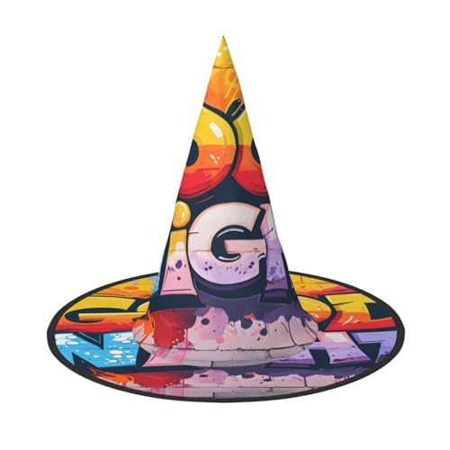 Halloween-Hexenhut, Weihnachtsmannmütze, Premium-Oxford-Gewebe, verstellbar, weich und bequem, für Partys, Karneval, Cosplay und Feiertagsveranstaltungen, 33 cm hoch, leicht, einfach zu tragen, 1 Halloween-Hexenhut, Weihnachtsmannmütze, Premium-Oxford-Gewebe, verstellbar, weich und bequem, für Partys, Karneval, Cosplay und Feiertagsveranstaltungen, 33 cm hoch, leicht, einfach zu tragen, 1 von WDXQHY