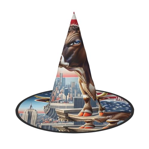 Halloween-Hexenhut, Weihnachtsmannmütze, Premium-Oxford-Gewebe, verstellbar, weich und bequem, für Partys, Karneval, Cosplay und Feiertagsveranstaltungen, 33 cm hoch, leicht, einfach zu tragen, 1 Halloween-Hexenhut, Weihnachtsmannmütze, Premium-Oxford-Gewebe, verstellbar, weich und bequem, für Partys, Karneval, Cosplay und Feiertagsveranstaltungen, 33 cm hoch, leicht, einfach zu tragen, 1 von WDXQHY