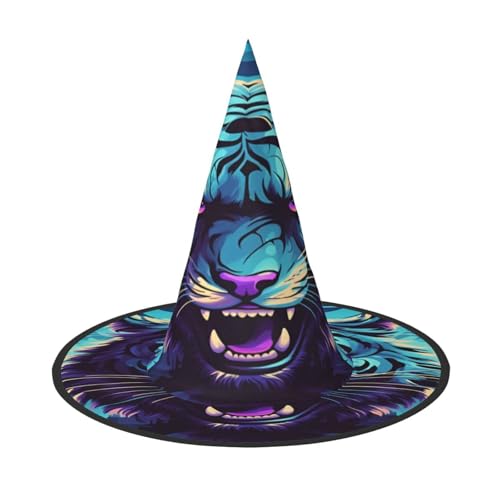 Halloween-Hexenhut, Weihnachtsmannmütze, Premium-Oxford-Gewebe, verstellbar, weich und bequem, für Partys, Karneval, Cosplay und Feiertagsveranstaltungen, 33 cm hoch, leicht, einfach zu tragen, 1 Halloween-Hexenhut, Weihnachtsmannmütze, Premium-Oxford-Gewebe, verstellbar, weich und bequem, für Partys, Karneval, Cosplay und Feiertagsveranstaltungen, 33 cm hoch, leicht, einfach zu tragen, 1 von WDXQHY