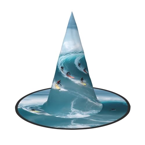 Halloween-Hexenhut, Weihnachtsmannmütze, Premium-Oxford-Gewebe, verstellbar, weich und bequem, für Partys, Karneval, Cosplay und Feiertagsveranstaltungen, 33 cm hoch, leicht, einfach zu tragen, 1 Halloween-Hexenhut, Weihnachtsmannmütze, Premium-Oxford-Gewebe, verstellbar, weich und bequem, für Partys, Karneval, Cosplay und Feiertagsveranstaltungen, 33 cm hoch, leicht, einfach zu tragen, 1 von WDXQHY