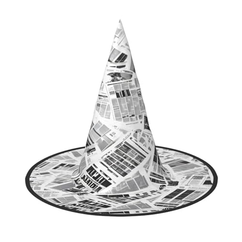 Halloween-Hexenhut, Weihnachtsmannmütze, Premium-Oxford-Gewebe, verstellbar, weich und bequem, für Partys, Karneval, Cosplay und Feiertagsveranstaltungen, 33 cm hoch, leicht, einfach zu tragen, 1 Halloween-Hexenhut, Weihnachtsmannmütze, Premium-Oxford-Gewebe, verstellbar, weich und bequem, für Partys, Karneval, Cosplay und Feiertagsveranstaltungen, 33 cm hoch, leicht, einfach zu tragen, 1 von WDXQHY