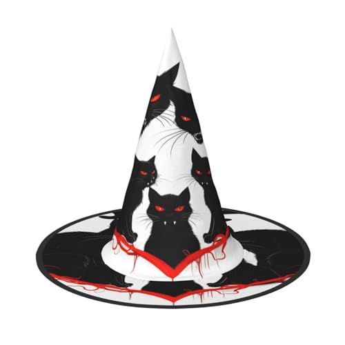 Halloween-Hexenhut, Weihnachtsmannmütze, Premium-Oxford-Gewebe, verstellbar, weich und bequem, für Partys, Karneval, Cosplay und Feiertagsveranstaltungen, 33 cm hoch, leicht, einfach zu tragen, 2 Halloween-Hexenhut, Weihnachtsmannmütze, Premium-Oxford-Gewebe, verstellbar, weich und bequem, für Partys, Karneval, Cosplay und Feiertagsveranstaltungen, 33 cm hoch, leicht, einfach zu tragen, 2 von WDXQHY