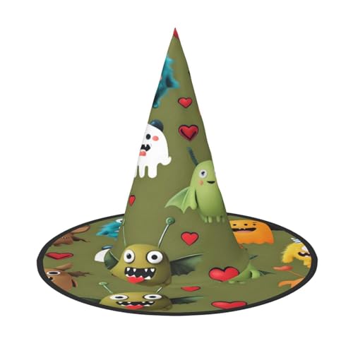 Halloween-Hexenhut, Weihnachtsmannmütze, Premium-Oxford-Gewebe, verstellbar, weich und bequem, für Partys, Karneval, Cosplay und Feiertagsveranstaltungen, 33 cm hoch, leicht, einfach zu tragen, 2 Halloween-Hexenhut, Weihnachtsmannmütze, Premium-Oxford-Gewebe, verstellbar, weich und bequem, für Partys, Karneval, Cosplay und Feiertagsveranstaltungen, 33 cm hoch, leicht, einfach zu tragen, 2 von WDXQHY