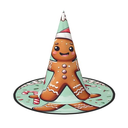 Halloween-Hexenhut, Weihnachtsmannmütze, Premium-Oxford-Gewebe, verstellbar, weich und bequem, für Partys, Karneval, Cosplay und Feiertagsveranstaltungen, 33 cm hoch, leicht, einfach zu tragen, 2 Halloween-Hexenhut, Weihnachtsmannmütze, Premium-Oxford-Gewebe, verstellbar, weich und bequem, für Partys, Karneval, Cosplay und Feiertagsveranstaltungen, 33 cm hoch, leicht, einfach zu tragen, 2 von WDXQHY