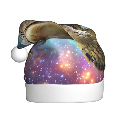 WDXQHY Bunte Schildkröte für Erwachsene, Plüsch-Weihnachtsmütze, festliche Feiertagsdekoration und Party-Accessoire, Weihnachtsmütze für Erwachsene, Feiertagsparty-Dekorationen WDXQHY Bunte Schildkröte für Erwachsene, Plüsch-Weihnachtsmütze, festliche Feiertagsdekoration und Party-Accessoire, Weihnachtsmütze für Erwachsene, Feiertagsparty-Dekorationen von WDXQHY