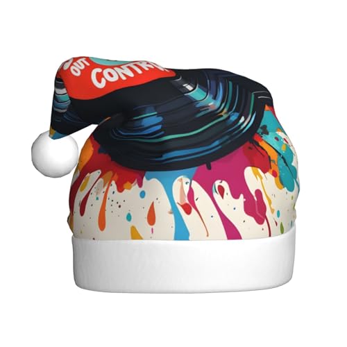 WDXQHY Kunstfarbene Vinyl-Schallplatte für Erwachsene, Plüsch-Weihnachtsmütze, festliche Feiertagsdekoration und Partyzubehör, Weihnachtsmütze für Erwachsene, Feiertagsparty-Dekorationen WDXQHY Kunstfarbene Vinyl-Schallplatte für Erwachsene, Plüsch-Weihnachtsmütze, festliche Feiertagsdekoration und Partyzubehör, Weihnachtsmütze für Erwachsene, Feiertagsparty-Dekorationen von WDXQHY