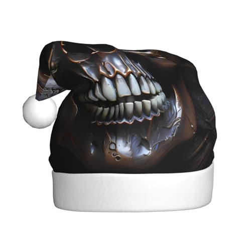 WDXQHY Kupferfarbener Totenkopf für Erwachsene, Plüsch-Weihnachtsmütze, festliche Feiertagsdekoration und Party-Accessoire, Weihnachtsmütze für Erwachsene, Feiertagsparty-Dekorationen WDXQHY Kupferfarbener Totenkopf für Erwachsene, Plüsch-Weihnachtsmütze, festliche Feiertagsdekoration und Party-Accessoire, Weihnachtsmütze für Erwachsene, Feiertagsparty-Dekorationen von WDXQHY