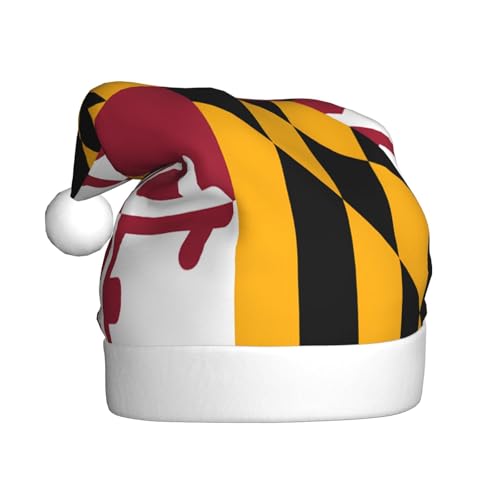 WDXQHY Maryland State Flag Erwachsene Plüsch Weihnachtsmütze Festliche Feiertagsdekoration und Partyzubehör Weihnachtsmütze für Erwachsene Urlaub Party Dekorationen Hut WDXQHY Maryland State Flag Erwachsene Plüsch Weihnachtsmütze Festliche Feiertagsdekoration und Partyzubehör Weihnachtsmütze für Erwachsene Urlaub Party Dekorationen Hut von WDXQHY