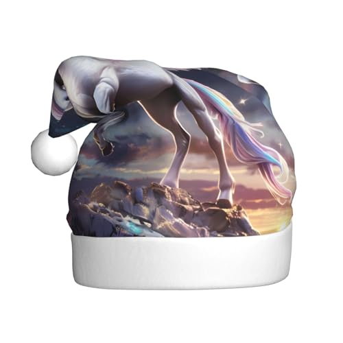 WDXQHY Pegasus Weihnachtsmütze für Erwachsene, Plüsch, festliche Feiertagsdekoration und Partyzubehör, Weihnachtsmütze für Erwachsene, Feiertagsparty-Dekorationen WDXQHY Pegasus Weihnachtsmütze für Erwachsene, Plüsch, festliche Feiertagsdekoration und Partyzubehör, Weihnachtsmütze für Erwachsene, Feiertagsparty-Dekorationen von WDXQHY