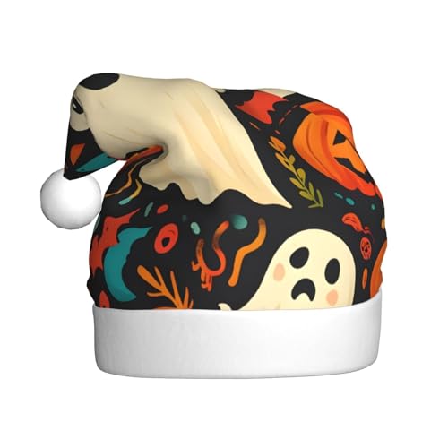 WDXQHY Skurrile Halloween-Weihnachtsmütze für Erwachsene, Plüsch, festliche Feiertagsdekoration und Party-Zubehör, Weihnachtsmütze für Erwachsene, Feiertagsparty-Dekorationen WDXQHY Skurrile Halloween-Weihnachtsmütze für Erwachsene, Plüsch, festliche Feiertagsdekoration und Party-Zubehör, Weihnachtsmütze für Erwachsene, Feiertagsparty-Dekorationen von WDXQHY