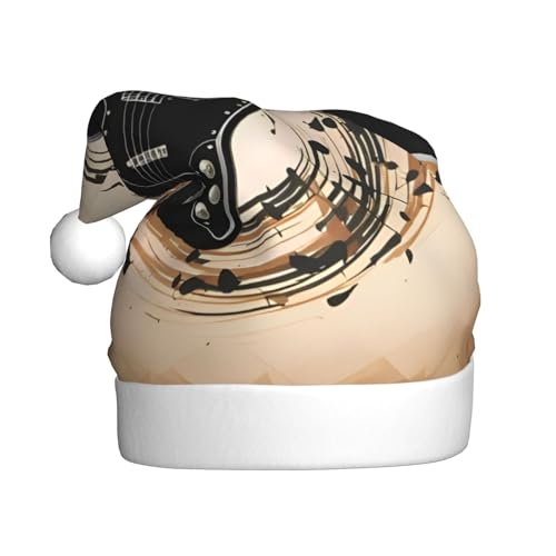 WDXQHY Weihnachtsmütze für Erwachsene, Gitarre, Bass, Musikinstrumente, Plüsch, festliche Feiertagsdekoration und Partyzubehör, Weihnachtsmütze für Erwachsene, Feiertagsparty-Dekorationen WDXQHY Weihnachtsmütze für Erwachsene, Gitarre, Bass, Musikinstrumente, Plüsch, festliche Feiertagsdekoration und Partyzubehör, Weihnachtsmütze für Erwachsene, Feiertagsparty-Dekorationen von WDXQHY