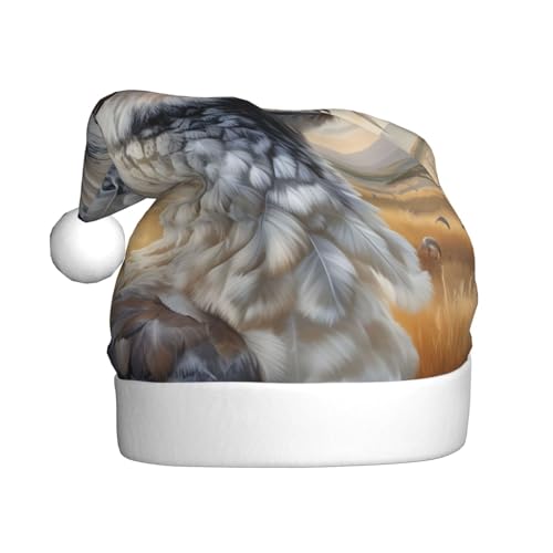 WDXQHY Weihnachtsmütze für Erwachsene, Motiv: Sekretär-Vogel, Plüsch, festliche Feiertagsdekoration und Partyzubehör, Weihnachtsmütze für Erwachsene, Feiertagsparty-Dekorationen WDXQHY Weihnachtsmütze für Erwachsene, Motiv: Sekretär-Vogel, Plüsch, festliche Feiertagsdekoration und Partyzubehör, Weihnachtsmütze für Erwachsene, Feiertagsparty-Dekorationen von WDXQHY