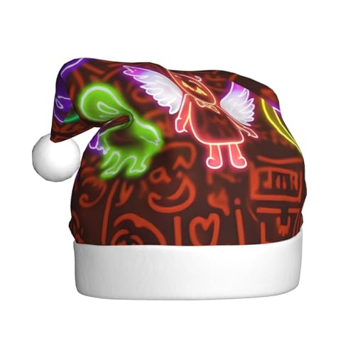 WDXQHY Weihnachtsmütze für Erwachsene, Plüsch, Weihnachtsdekoration, Party-Accessoire, neonfarben, für Erwachsene, Feiertagsparty-Dekorationen WDXQHY Weihnachtsmütze für Erwachsene, Plüsch, Weihnachtsdekoration, Party-Accessoire, neonfarben, für Erwachsene, Feiertagsparty-Dekorationen von WDXQHY
