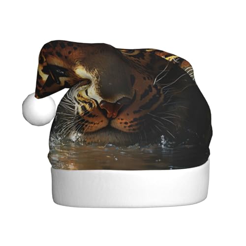 WDXQHY Weihnachtsmütze für Erwachsene, Tigerkopf, Plüsch, festliche Feiertagsdekoration und Partyzubehör, Weihnachtsmütze für Erwachsene, Feiertagsparty-Dekorationen WDXQHY Weihnachtsmütze für Erwachsene, Tigerkopf, Plüsch, festliche Feiertagsdekoration und Partyzubehör, Weihnachtsmütze für Erwachsene, Feiertagsparty-Dekorationen von WDXQHY